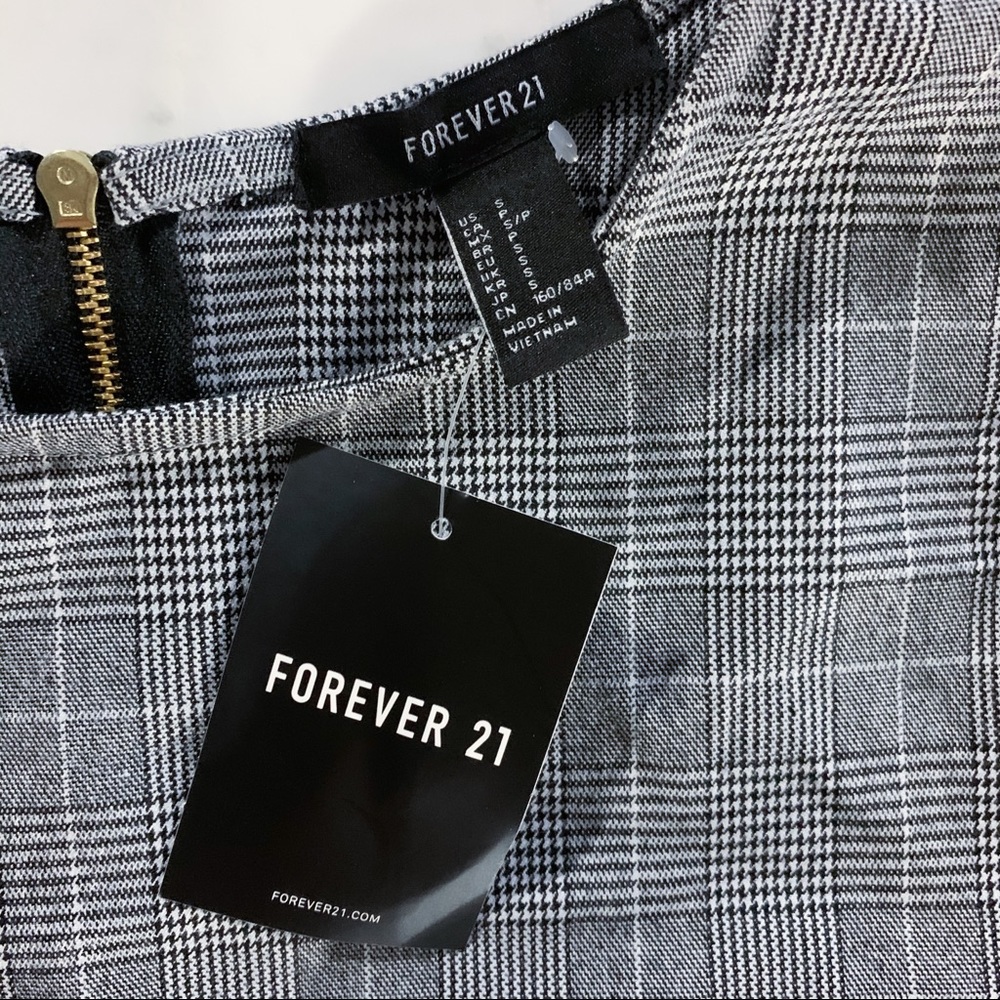 Grey Plaid Dress - Picture 10 of 11